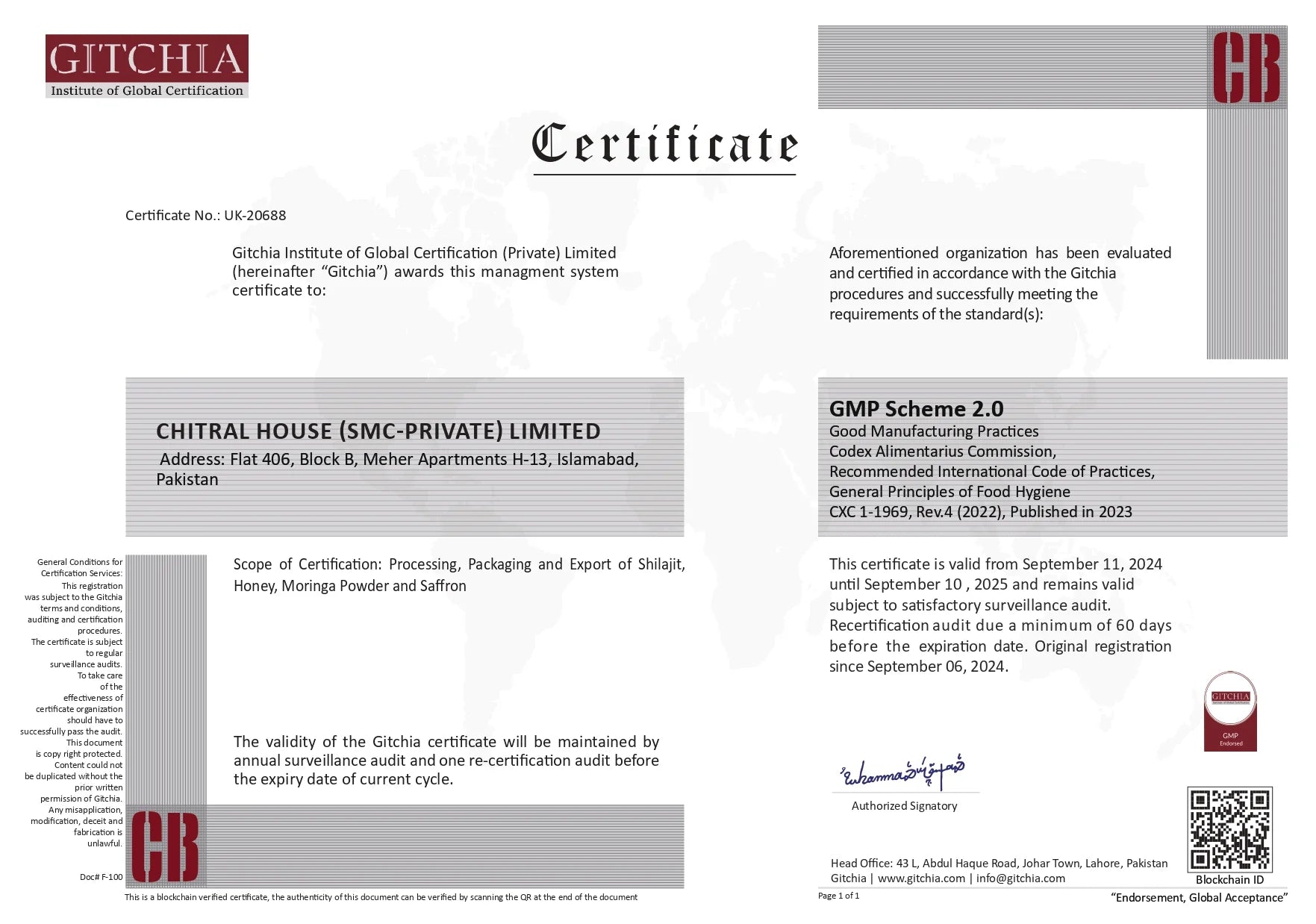 GMP CERTIFIED